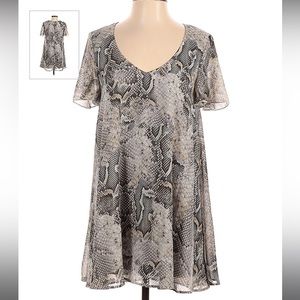 Show Me Your Mumu Snake Mini Dress Large